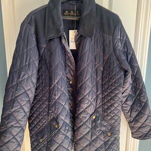 NWT: Barbour Exmoor Quilted Jacket Navy 2X